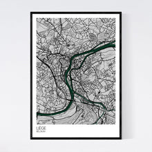 Load image into Gallery viewer, Liège City Map Print