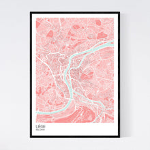 Load image into Gallery viewer, Liège City Map Print