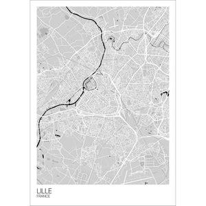 Map of Lille, France