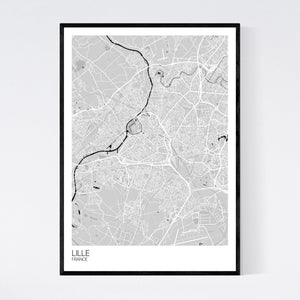 Map of Lille, France