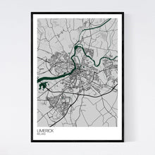 Load image into Gallery viewer, Limerick City Map Print