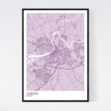 Load image into Gallery viewer, Limerick City Map Print