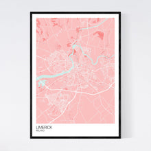 Load image into Gallery viewer, Limerick City Map Print