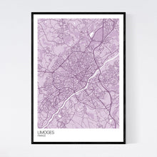 Load image into Gallery viewer, Limoges City Map Print