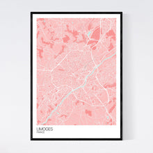 Load image into Gallery viewer, Limoges City Map Print
