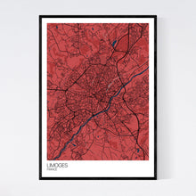 Load image into Gallery viewer, Limoges City Map Print