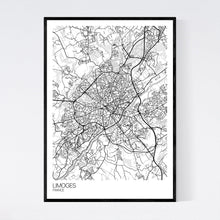 Load image into Gallery viewer, Limoges City Map Print