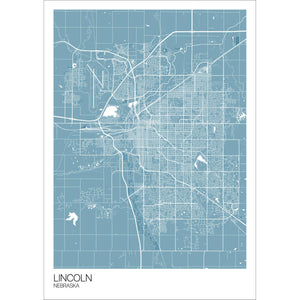 Map of Lincoln, Nebraska
