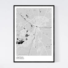 Load image into Gallery viewer, Lincoln City Map Print