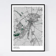 Load image into Gallery viewer, Lincoln City Map Print