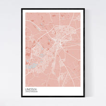 Load image into Gallery viewer, Lincoln City Map Print