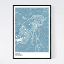 Load image into Gallery viewer, Lincoln City Map Print