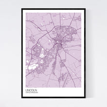 Load image into Gallery viewer, Lincoln City Map Print