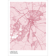Load image into Gallery viewer, Map of Lincoln, United Kingdom