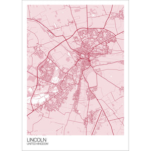 Map of Lincoln, United Kingdom