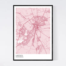 Load image into Gallery viewer, Map of Lincoln, United Kingdom