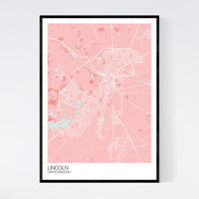Load image into Gallery viewer, Lincoln City Map Print