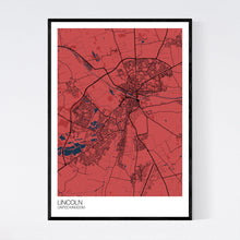 Load image into Gallery viewer, Lincoln City Map Print