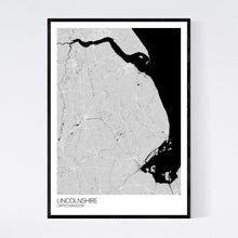 Load image into Gallery viewer, Lincolnshire Region Map Print