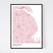 Load image into Gallery viewer, Map of Lincolnshire, United Kingdom