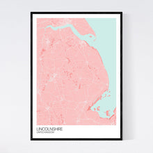 Load image into Gallery viewer, Lincolnshire Region Map Print