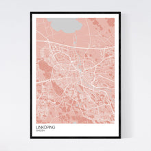 Load image into Gallery viewer, Linköping City Map Print