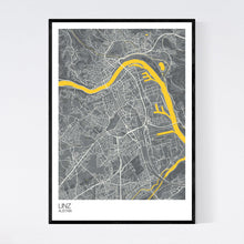 Load image into Gallery viewer, Linz City Map Print