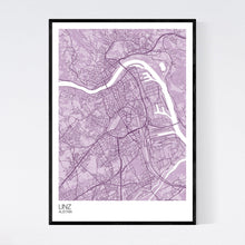 Load image into Gallery viewer, Linz City Map Print