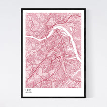 Load image into Gallery viewer, Linz City Map Print