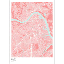 Load image into Gallery viewer, Map of Linz, Austria
