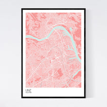 Load image into Gallery viewer, Map of Linz, Austria