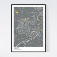 Load image into Gallery viewer, Lisburn City Map Print