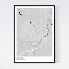 Load image into Gallery viewer, Lisburn City Map Print