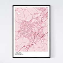 Load image into Gallery viewer, Lisburn City Map Print