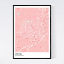 Load image into Gallery viewer, Lisburn City Map Print