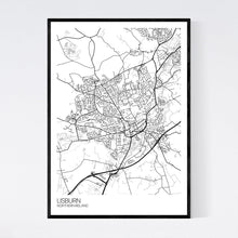 Load image into Gallery viewer, Lisburn City Map Print