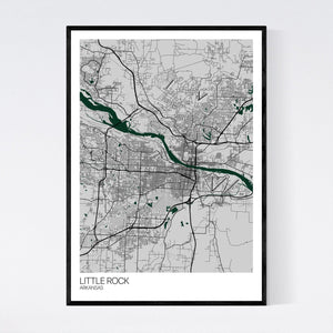 Map of Little Rock, Arkansas