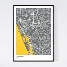 Load image into Gallery viewer, Liverpool City Centre City Map Print