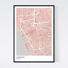 Load image into Gallery viewer, Liverpool City Centre City Map Print