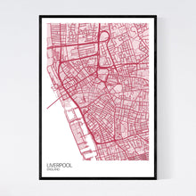 Load image into Gallery viewer, Liverpool City Centre City Map Print