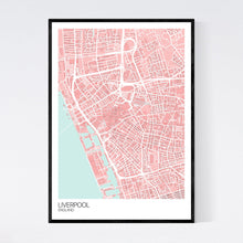 Load image into Gallery viewer, Liverpool City Centre City Map Print