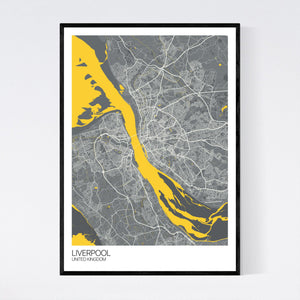 Liverpool City Map Print