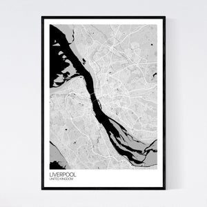 Liverpool City Map Print