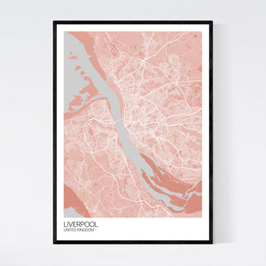 Liverpool City Map Print