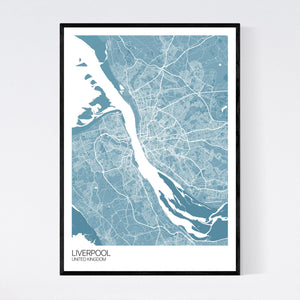 Liverpool City Map Print