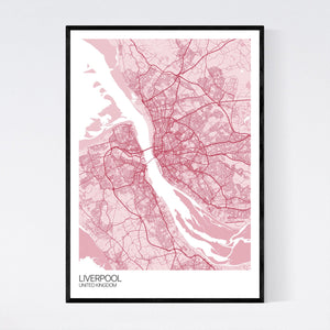 Liverpool City Map Print