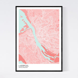 Liverpool City Map Print