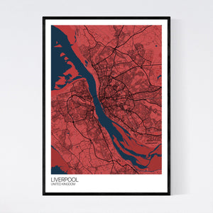 Liverpool City Map Print