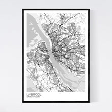 Load image into Gallery viewer, Map of Liverpool, United Kingdom