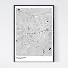 Load image into Gallery viewer, Livingston City Map Print